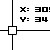 Scanning custom cursor with displayed coordinates