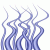 Learn Techniques to design thick wavy blue ropes or hairs