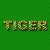 How to draw tiger stripe text effect