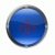 Glossy murky blue website buttons with stars